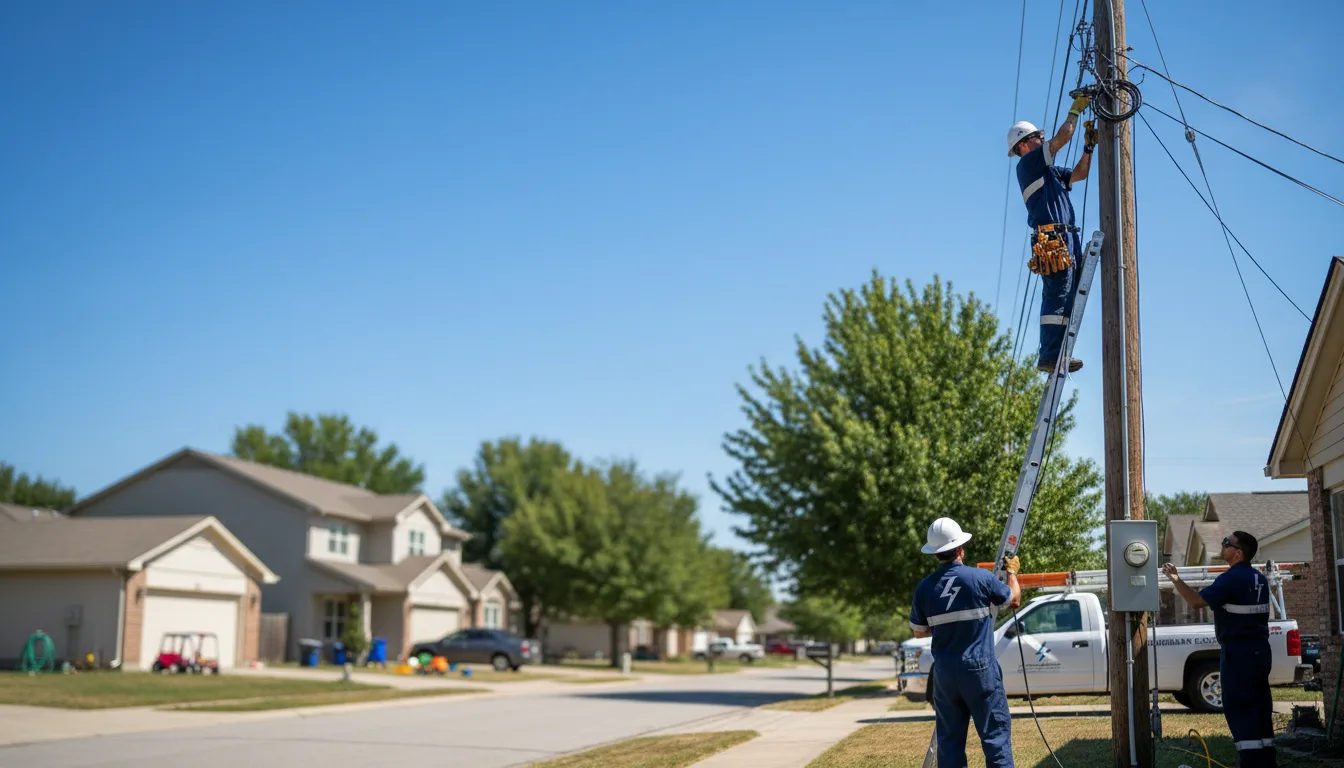 Residential electrician providing installation services in Portage, OH